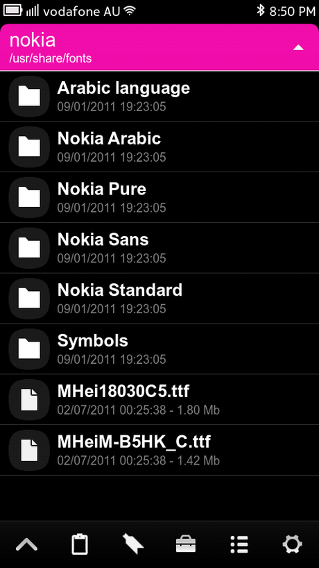 Download Font del Nokia N9