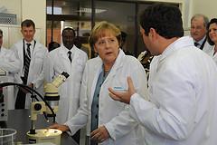 Merkel visits ILRI Nairobi: Lab tour
