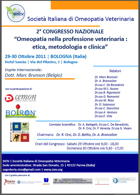 Congresso Nazionale SIOV | Bologna, 29-30 Ottobre 2011 | Hotel Savoia