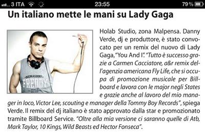 Danny Verde remixa You & I di Lady GaGa