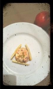 lomop Mele e pere # 3: Tortino di mele e finocchi con salmone e bottarga