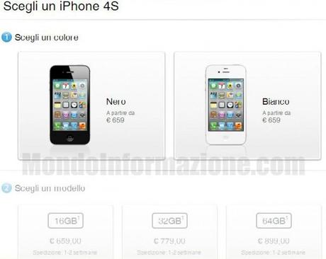 iPhone 4S ordinare Online Apple com 600x478 iPhone 4S: Possibile ordinare   comprare Online