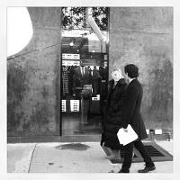 Blake Lively e Penn Badgley sul set di Gossip Girl