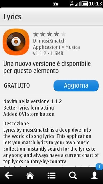 Lyrics by musiXmatch si aggiorna alla v1.1.2 lyrics