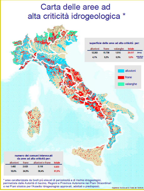 Alluvioni e frane in Liguria: mappe del rischio idrogeologico e dati sulle precipitazioni