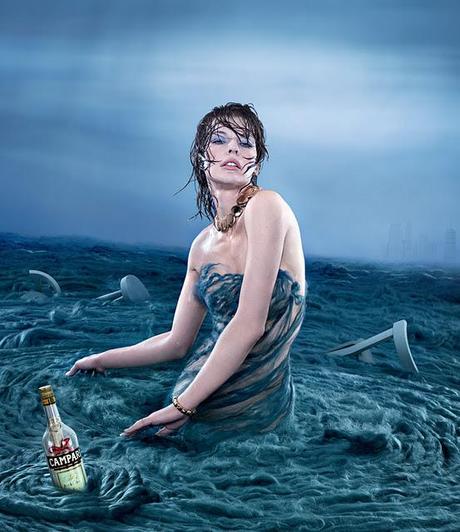 Milla Jovovich per il Calendario Campari 2012 by Dimitri Daniloff