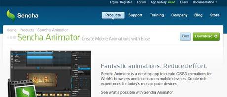 sencha-animator strumenti css3 online