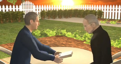 Un’animazione sulle anteprime date sulla biografia di Steve Jobs