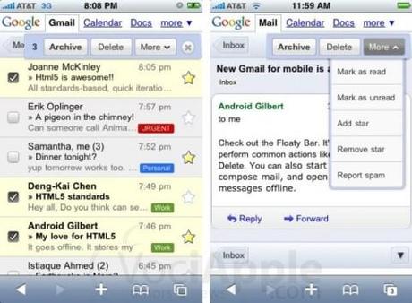 applicazioni: Gmail su iPhone forse ci siamo