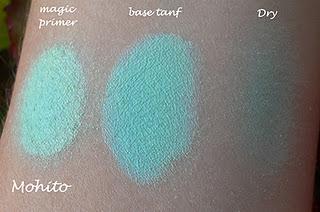 Aleguaras Minerals: Ombretti azzurri e verdi swatches (parte seconda)