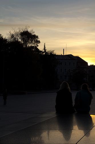 Vilnius, ammirando il tramonto!