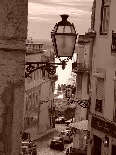 Lisbona, uno scorcio romantico della cittÃ 