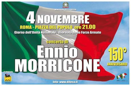 ennio-morricone.4-novembre-2011-rassegnastampamilitare Roma, Piazza del Popolo/ 4 Novembre. Ennio Morricone in Concerto