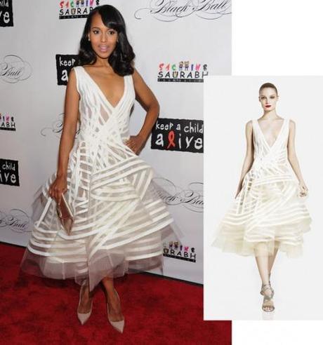 Events and Red Carpet// Kerry Washington at Keep A Child Alive Ball 2011