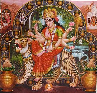Divinità  Indiane - Durga la Dea Guerriera -