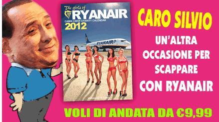 Berlusconi testimonial di Ryanair