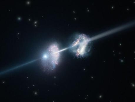 I lampi gamma rivelano la composizione delle giovani galassie