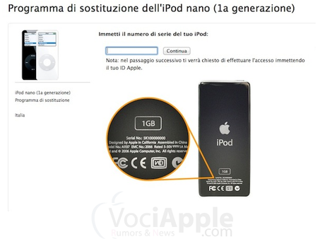 Schermata 11-2455878 alle 12.23.43 Apple : sostituzione iPod nano di 1a generazione