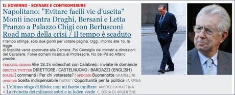 L’ultimo giorno di Berlusconi? Totoministri per il Governo Monti (che rimarrà anche in caso di elezioni anticipate)