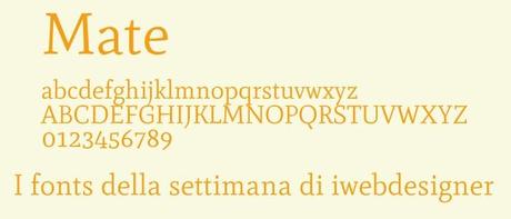mate_i-font-della-settimana I fonts della settimana