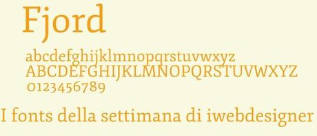 fjord-i-font-della-settimana I fonts della settimana