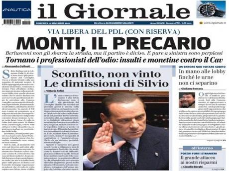RASSEGNA STAMPA SPECIALE/ Le dimissioni di Berlusconi