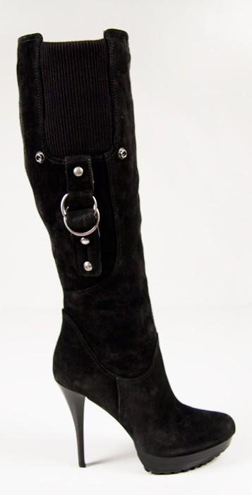 Guess Hearne Boot in Black Suede 