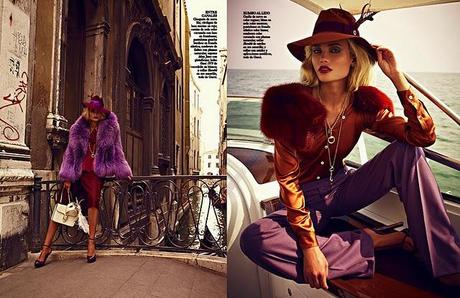 Natasha Poly a Venezia nell'Editoriale di Vogue Italia, Novembre 2011