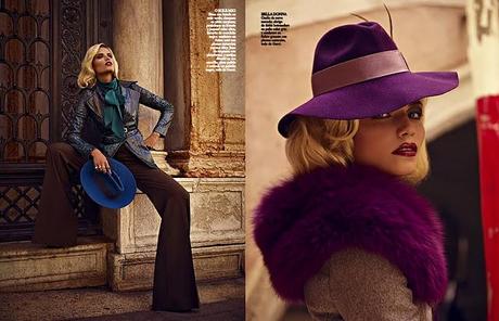 Natasha Poly a Venezia nell'Editoriale di Vogue Italia, Novembre 2011