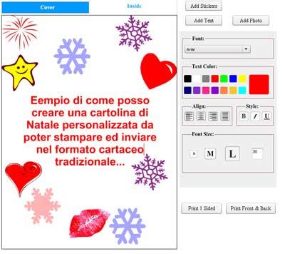 freee card Crea Cartoline per gli Auguri di Natale da Stampare