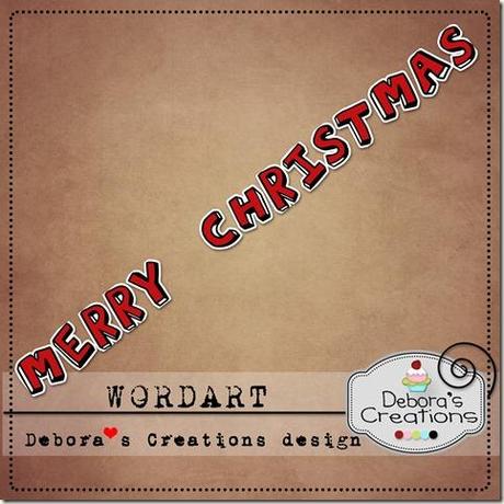 Preview Wordart Merry Christmas