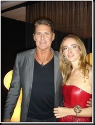 Olga Sorokina e David Hasselhoff