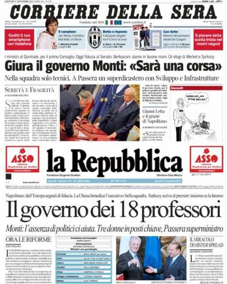 SPECIALE LA CRISI/ È nato il Governo Monti: “Ora di corsa”