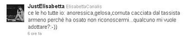 Elisabetta Canalis: lo sfogo su Twitter e la svista del tassista