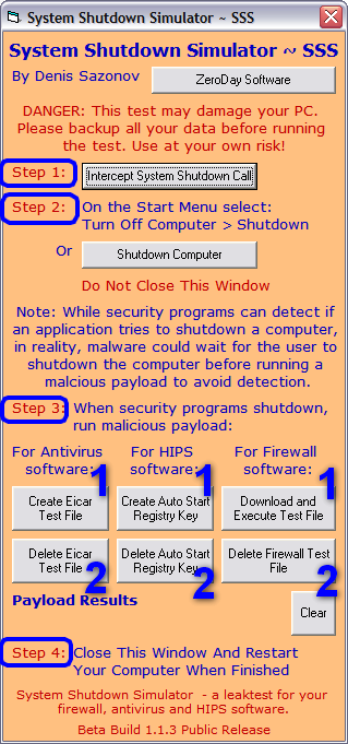 System Shutdown Simulator - SSS - Fig. 1