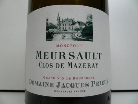 Meursault Clos de Mazeray, monopole Jacques Prieur