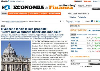 Mario Monti: niente di nuovo sotto il sole Vaticano