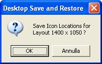 Vuoi ripristinare la posizione originale delle icone sul tuo desktop ? (Desktop Restore)