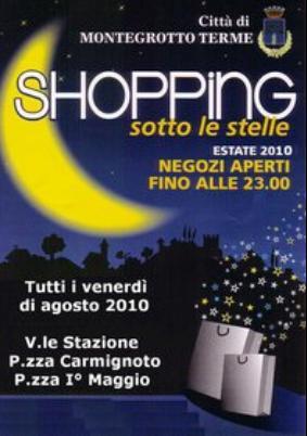 Shopping sotto le stelle e spettacoli, tutti i venerdì di agosto a Montegrotto Terme