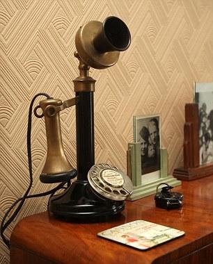 Retro haven: The Victorian cottage Ben transformed is full of quirks such as a phone which only receives calls