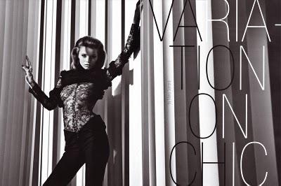 VARIATION ON CHIC... Abbey Lee Kershaw by Mario Sorrenti for Vogue Italia August 2010