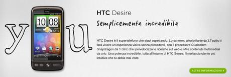HTC Desire: prime impressioni