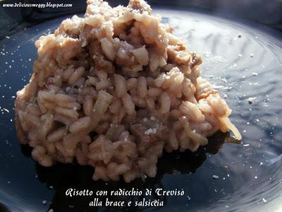 Risotto con radicchio di Treviso alla brace e salsiccia