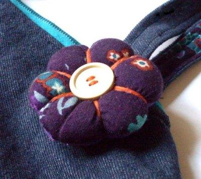 Borsina di jeans con la zip Borsina di jeans con la zip