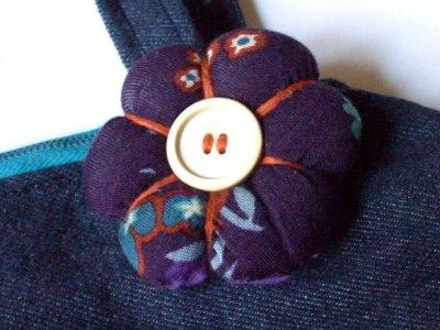 Borsina di jeans con la zip Borsina di jeans con la zip