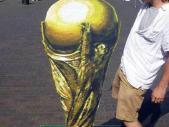 world cup 3d painting
