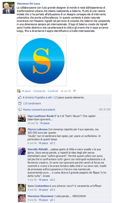 Nuovo logo di Salerno: una riuscita campagna di sMarketing?