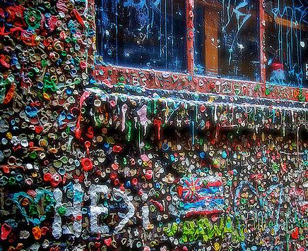 Seattle, un muro di chewing gum