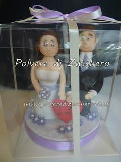 Cake Topper sposi Tina & Peppe