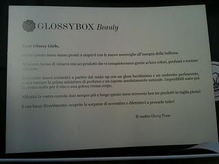 Anteprima GlossyBox di Novembre... finalmente è arrivata!!!